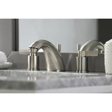 NuvoFusion Two-Handle 3-Hole Deck Mount Widespread Bathroom Faucet with Retail Pop-Up Drain