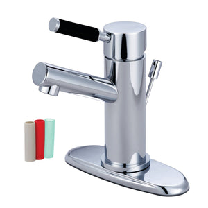 Kaiser Single-Handle 1-or-3 Hole Deck Mount 4-Inch Centerset Bathroom Faucet with Brass Pop-Up