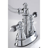 Duchess Double-Handle 3-Hole Deck Mount 4-Inch Centerset Bathroom Faucet with Brass Pop-Up