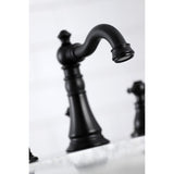 Duchess Two-Handle 3-Hole Deck Mount Widespread Bathroom Faucet with Brass Pop-Up Drain