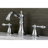 English Classic Two-Handle 3-Hole Deck Mount Widespread Bathroom Faucet with Retail Pop-Up Drain