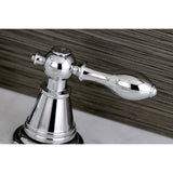 English Classic Two-Handle 3-Hole Deck Mount Widespread Bathroom Faucet with Retail Pop-Up Drain