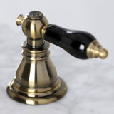 Duchess Two-Handle 3-Hole Deck Mount Widespread Bathroom Faucet with Brass Pop-Up Drain