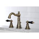 Duchess Two-Handle 3-Hole Deck Mount Widespread Bathroom Faucet with Brass Pop-Up Drain