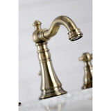 Duchess Two-Handle 3-Hole Deck Mount Widespread Bathroom Faucet with Brass Pop-Up Drain