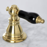 Duchess Two-Handle 3-Hole Deck Mount Widespread Bathroom Faucet with Brass Pop-Up Drain