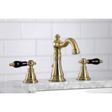 Duchess Two-Handle 3-Hole Deck Mount Widespread Bathroom Faucet with Brass Pop-Up Drain