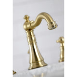 Duchess Two-Handle 3-Hole Deck Mount Widespread Bathroom Faucet with Brass Pop-Up Drain