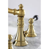 Duchess Two-Handle 3-Hole Deck Mount Widespread Bathroom Faucet with Brass Pop-Up Drain