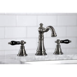 Duchess Two-Handle 3-Hole Deck Mount Widespread Bathroom Faucet with Brass Pop-Up Drain