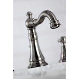 Duchess Two-Handle 3-Hole Deck Mount Widespread Bathroom Faucet with Brass Pop-Up Drain