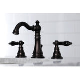 Duchess Two-Handle 3-Hole Deck Mount Widespread Bathroom Faucet with Retail Pop-Up Drain