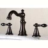 English Classic Two-Handle 3-Hole Deck Mount Widespread Bathroom Faucet with Retail Pop-Up Drain