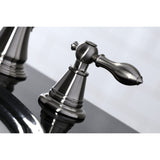 English Classic Two-Handle 3-Hole Deck Mount Widespread Bathroom Faucet with Retail Pop-Up Drain