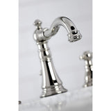 Duchess Two-Handle 3-Hole Deck Mount Widespread Bathroom Faucet with Brass Pop-Up Drain