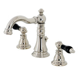 Duchess Two-Handle 3-Hole Deck Mount Widespread Bathroom Faucet with Brass Pop-Up Drain