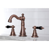 Duchess Two-Handle 3-Hole Deck Mount Widespread Bathroom Faucet with Brass Pop-Up Drain