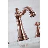 Duchess Two-Handle 3-Hole Deck Mount Widespread Bathroom Faucet with Brass Pop-Up Drain