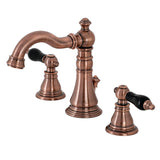 Duchess Two-Handle 3-Hole Deck Mount Widespread Bathroom Faucet with Brass Pop-Up Drain