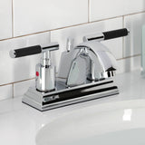 Kaiser Double-Handle 4-Inch Centerset Bathroom Faucet with Pop-Up Drain