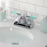 Kaiser Double-Handle 4-Inch Centerset Bathroom Faucet with Pop-Up Drain