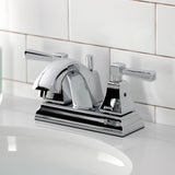 Concord Double-Handle 3-Hole Deck Mount 4-Inch Centerset Bathroom Faucet with Pop-Up Drain