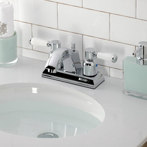 Paris Double-Handle 3-Hole Deck Mount 4-Inch Centerset Bathroom Faucet with Pop-Up Drain