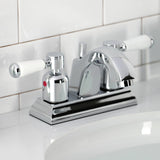 Paris Double-Handle 3-Hole Deck Mount 4-Inch Centerset Bathroom Faucet with Pop-Up Drain