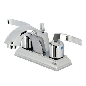 Centurion Double-Handle 3-Hole Deck Mount 4-Inch Centerset Bathroom Faucet with Pop-Up Drain