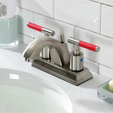 Kaiser Double-Handle 4-Inch Centerset Bathroom Faucet with Pop-Up Drain