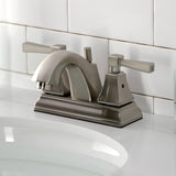 Concord Double-Handle 3-Hole Deck Mount 4-Inch Centerset Bathroom Faucet with Pop-Up Drain