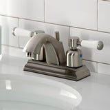 Paris Double-Handle 3-Hole Deck Mount 4-Inch Centerset Bathroom Faucet with Pop-Up Drain