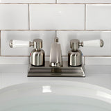 Paris Double-Handle 3-Hole Deck Mount 4-Inch Centerset Bathroom Faucet with Pop-Up Drain