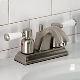 Paris Double-Handle 3-Hole Deck Mount 4-Inch Centerset Bathroom Faucet with Pop-Up Drain