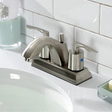 Serena Double-Handle 3-Hole Deck Mount 4-Inch Centerset Bathroom Faucet with Pop-Up Drain