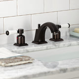 Paris Two-Handle 3-Hole Deck Mount Widespread Bathroom Faucet with Brass Pop-Up Drain