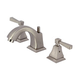 Concord Two-Handle 3-Hole Deck Mount Widespread Bathroom Faucet with Brass Pop-Up Drain