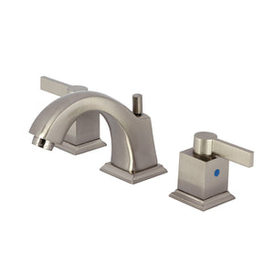 Meridian Two-Handle 3-Hole Deck Mount Widespread Bathroom Faucet with Retail Pop-Up Drain