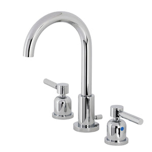 Concord Two-Handle 3-Hole Deck Mount Widespread Bathroom Faucet with Brass Pop-Up Drain