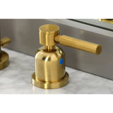 Concord Two-Handle 3-Hole Deck Mount Widespread Bathroom Faucet with Brass Pop-Up Drain