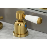 Paris Two-Handle 3-Hole Deck Mount Widespread Bathroom Faucet with Brass Pop-Up Drain