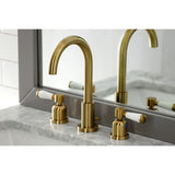 Paris Two-Handle 3-Hole Deck Mount Widespread Bathroom Faucet with Brass Pop-Up Drain