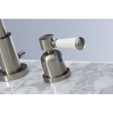 Paris Two-Handle 3-Hole Deck Mount Widespread Bathroom Faucet with Brass Pop-Up Drain