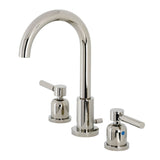 Concord Two-Handle 3-Hole Deck Mount Widespread Bathroom Faucet with Brass Pop-Up Drain