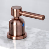 Concord Two-Handle 3-Hole Deck Mount Widespread Bathroom Faucet with Brass Pop-Up Drain