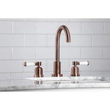 Paris Two-Handle 3-Hole Deck Mount Widespread Bathroom Faucet with Brass Pop-Up Drain