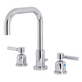 Concord Two-Handle 3-Hole Deck Mount Widespread Bathroom Faucet with Brass Pop-Up Drain