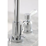 Paris Two-Handle 3-Hole Deck Mount Widespread Bathroom Faucet with Brass Pop-Up Drain