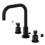 Paris Two-Handle 3-Hole Deck Mount Widespread Bathroom Faucet with Brass Pop-Up Drain