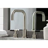 Kaiser Two-Handle 3-Hole Deck Mount Widespread Bathroom Faucet with Brass Pop-Up Drain